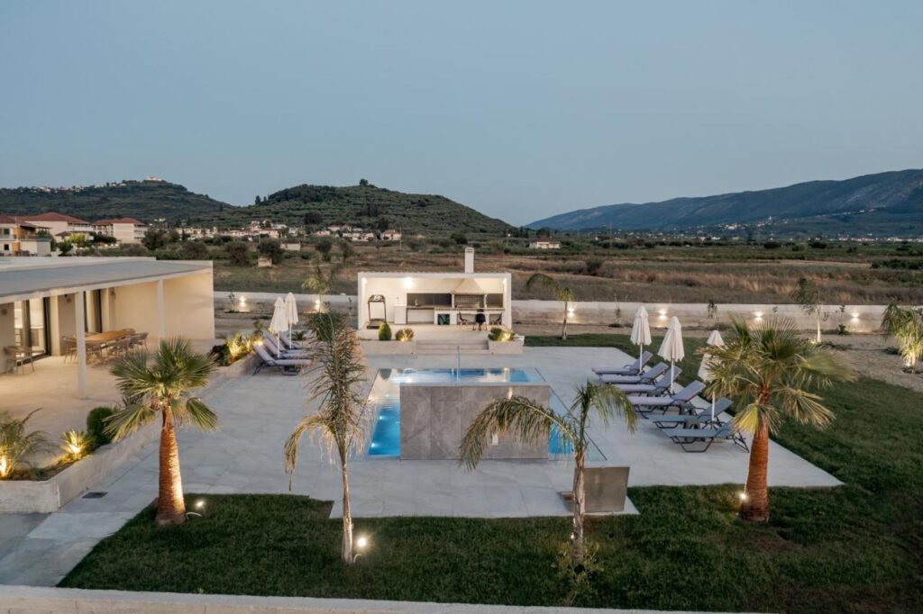The house in the evening